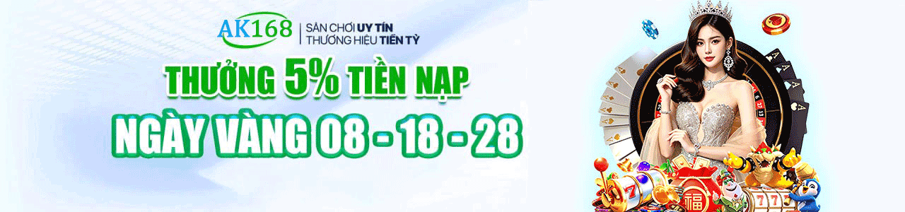 AK168 GIF promotional banner