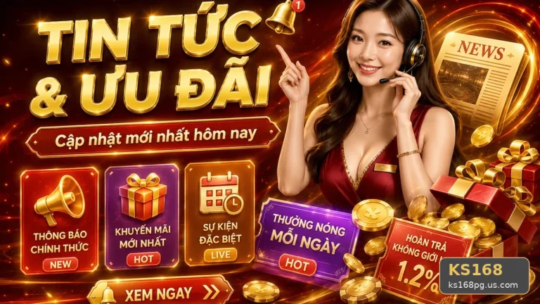 Hướng Dẫn KS168: Kiểm Tra Giao Diện Và Thông Tin Khuyến Mãi Theo Dữ Liệu Cập Nhật Tại ks168pg.us.com
